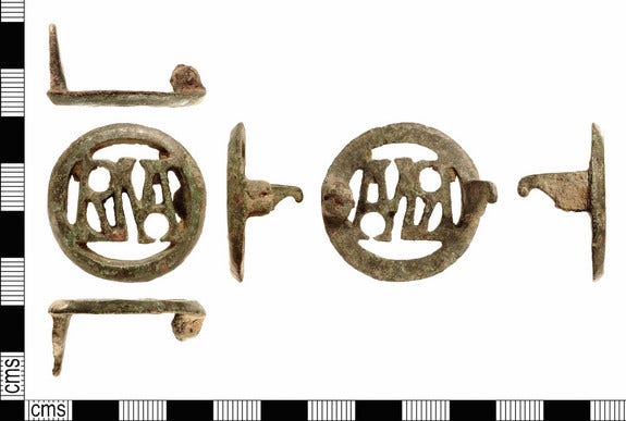 Ancient Roman brooch contains 'lovely' palindrome