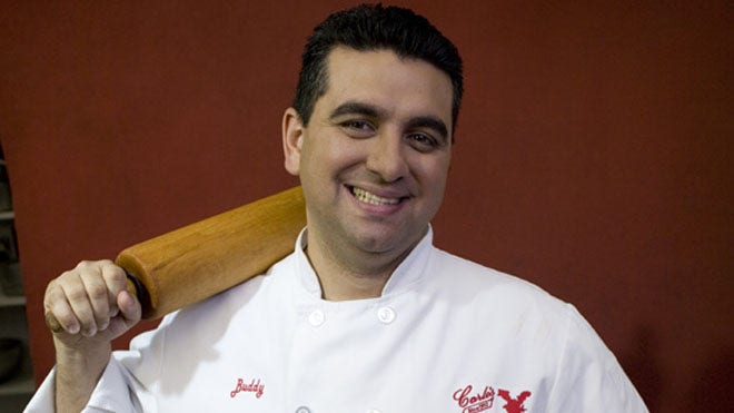 Cake Boss' Buddy Valastro serves his cake slices for delivery only - Eater  Vegas