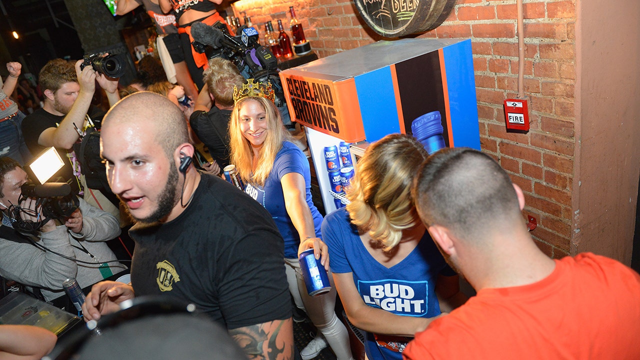 Bud Light unlocks free beer fridges as Cleveland Browns win