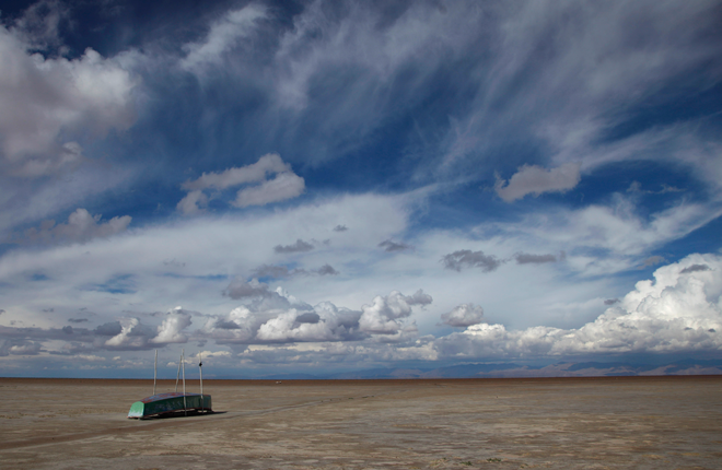 Bolivia’s Lake Poopo has all but disappeared