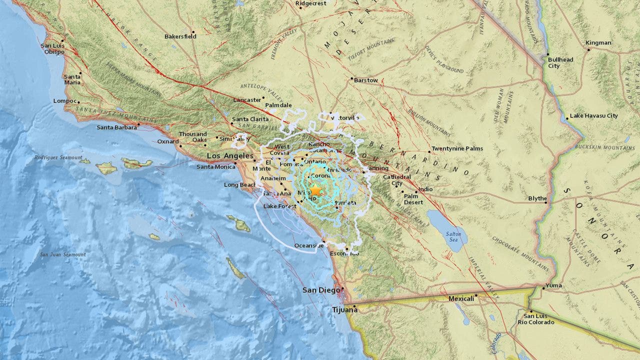 California earthquake Ventura County temblor measured at magnitude 4.0