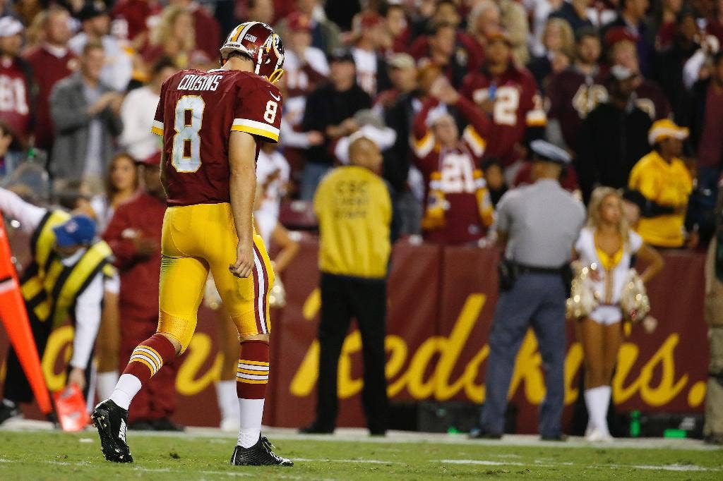 5 cedera turnover Cousins ​​​​menyakiti Redskins, yang turun menjadi 1-3 dengan kekalahan 45-14 dari Giants.