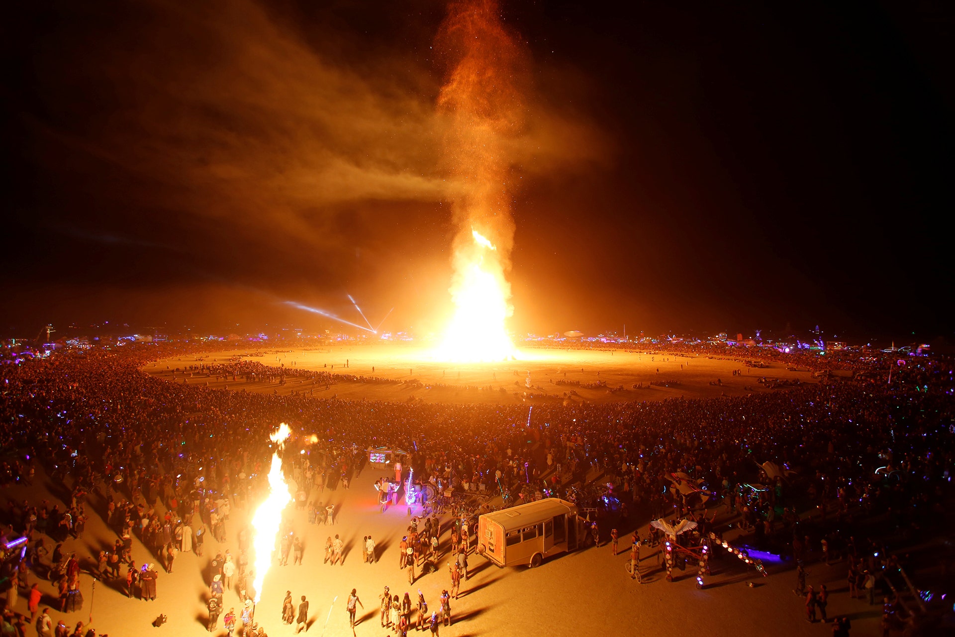 Burning man фестиваль фото