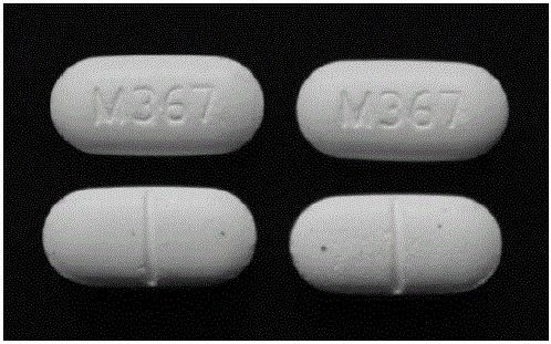 Photo of four counterfeit Norco “M367” tablets obtained from patient 6 during the investigation of a counterfeit Norco poisoning outbreak — San Francisco and Bay Area, California, 2016