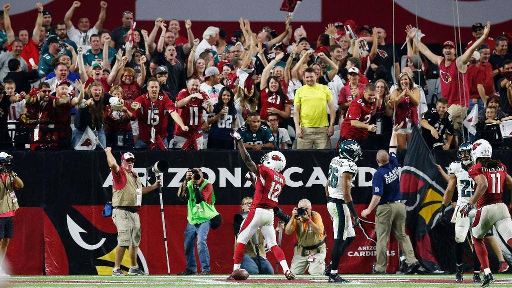 John Brown's 2 TD catches lead Cardinals past Falcons 24-14