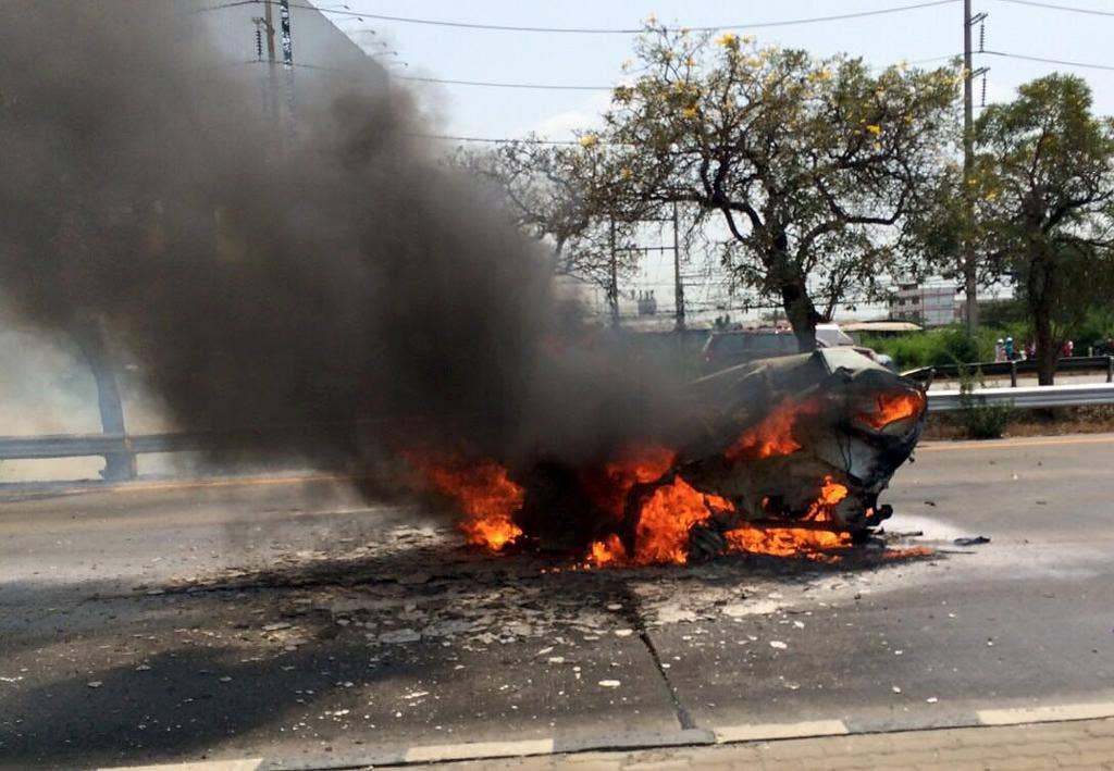 Kecelakaan Mercedes berkecepatan tinggi memicu kerusuhan di Thailand