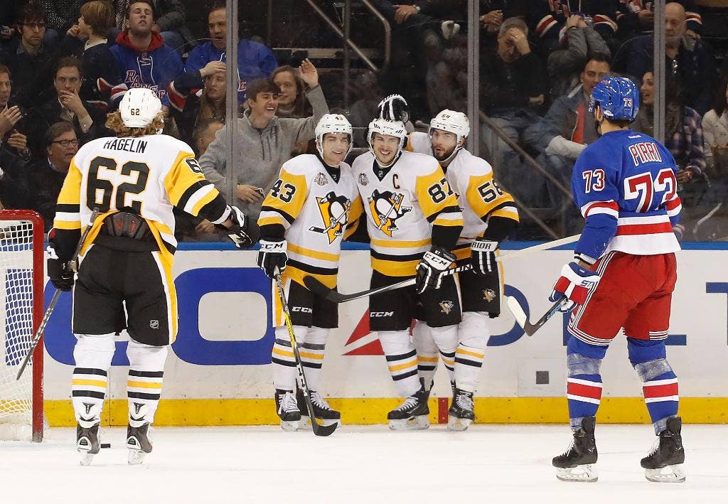 Crosby, Penguins menarik dari Rangers di 6-1 brengsek