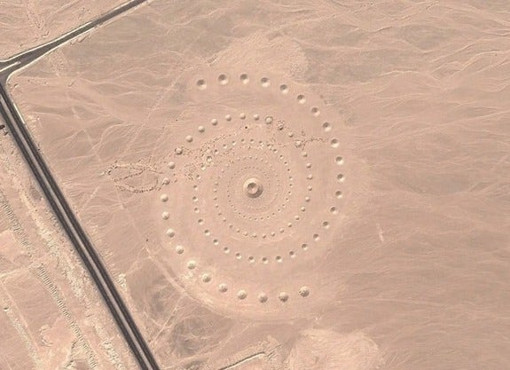 Mysterious Egyptian spiral seen on Google Maps