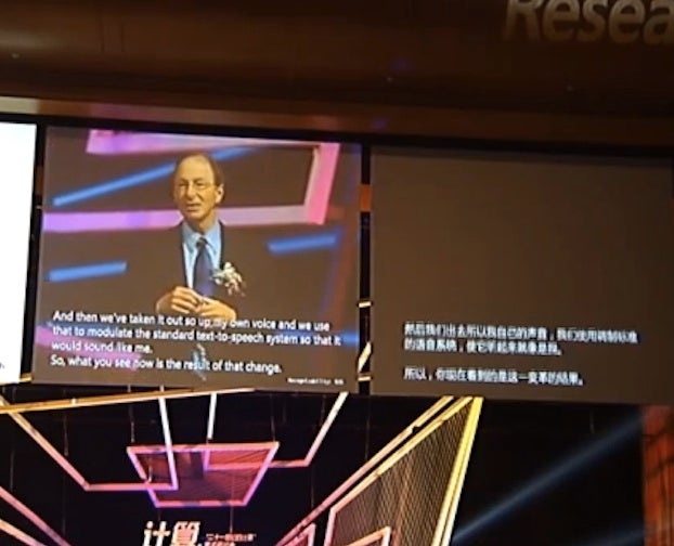 Microsoft builds language translator that uses your own voice