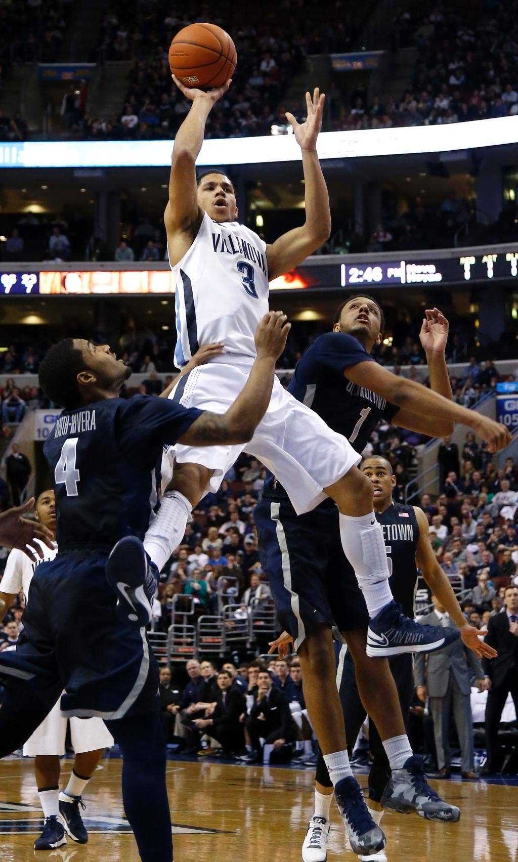 NCAA yang pudar Georgetown berharap hit besar dalam kekalahan 77-59 melawan no. 6 Villanova