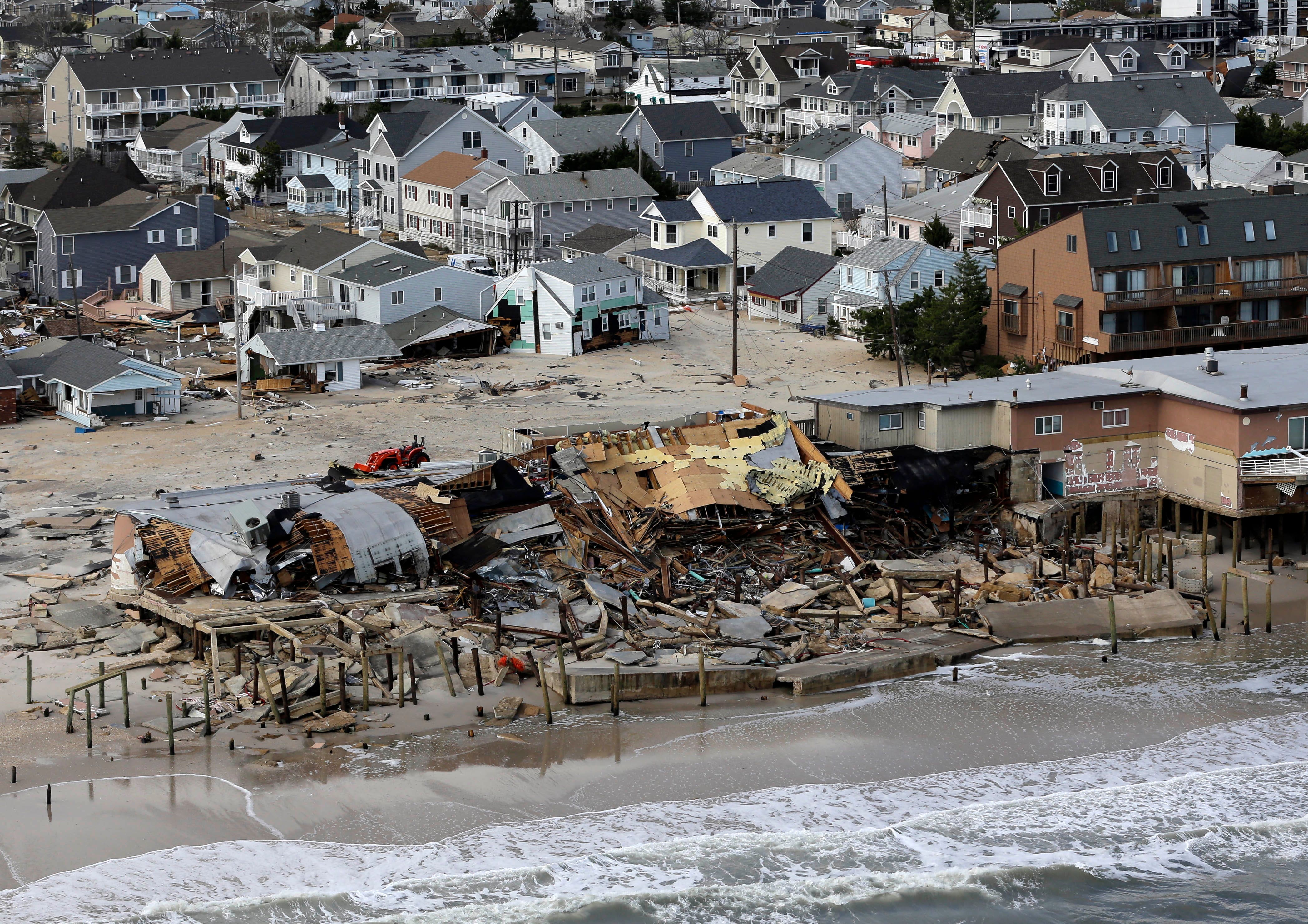 Superstorm Sandy aerial destruction