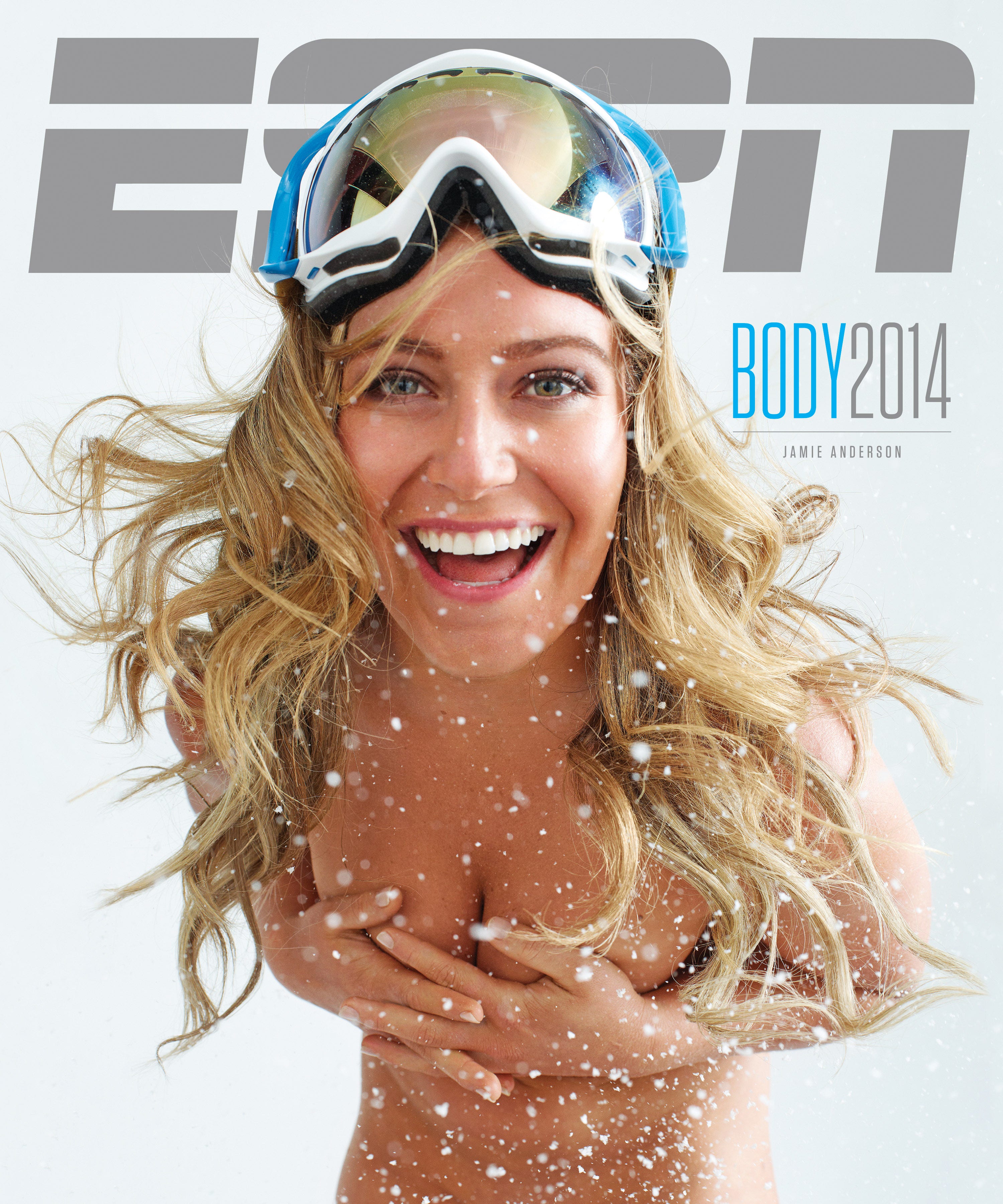 Jamie Anderson covers naked athlete issue of ESPN The Magazine.