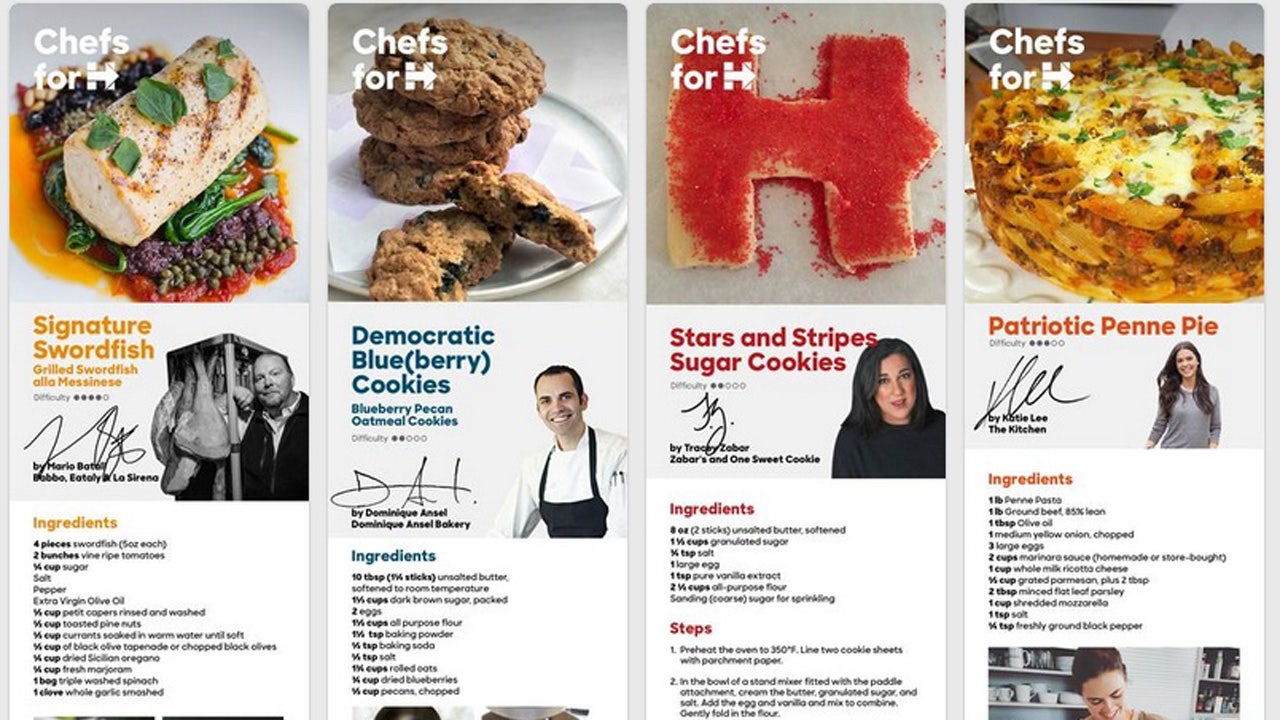 Hillary Clinton enlists Mario Batali, other celebrity chefs to support