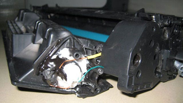 Exploding Toner Mail Bomb Defused 17 Minutes Before Set to Explode, French Official ...