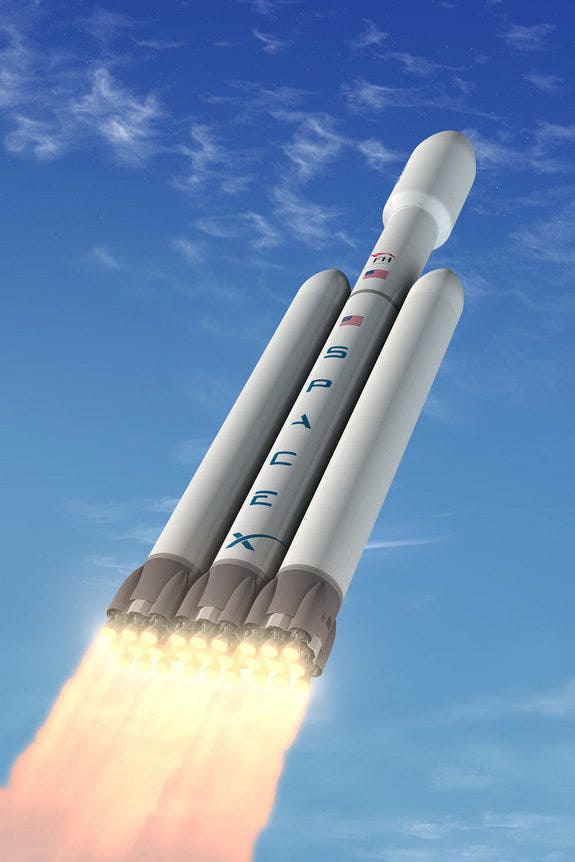 Luxuary Rockets SpaceX Signs 1st Customer for World's Most Powerful Private Rocket ...