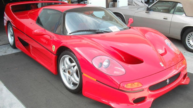FBI-crashed Ferrari F50 on sale for $715,000
