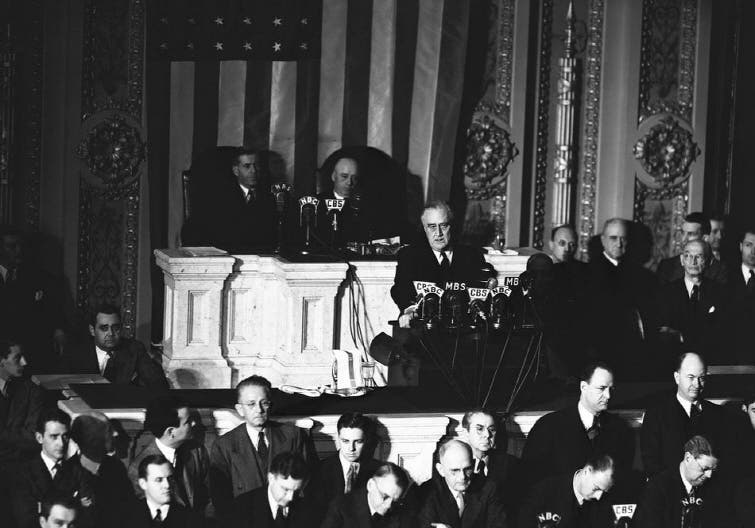 FDR speeches, audio available online, including Pearl Harbor address ...