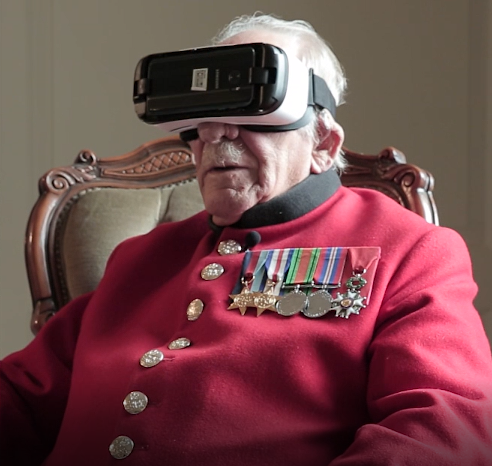 British WWII veteran visits French town he liberated, via virtual reality