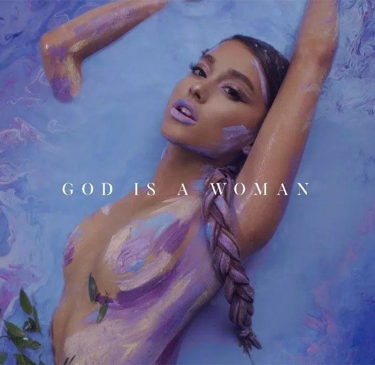 Ariana Grande wears nothing but paint in 'God Is a Woman' cover