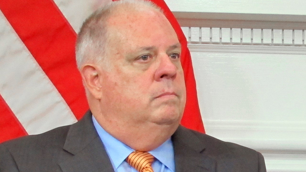 Maryland Gov. Hogan calls the Baltimore mayor’s plan to reduce the police budget ‘reckless’.