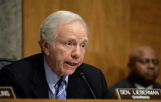 Sen. Joseph Lieberman, I-Conn., speaks on Capitol Hill in Washington, Wednesday, May 5, 2010. (AP)