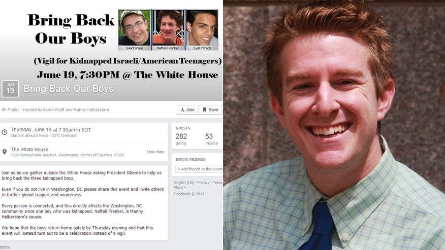 Penjagaan di Gedung Putih direncanakan untuk remaja yang diculik di Israel