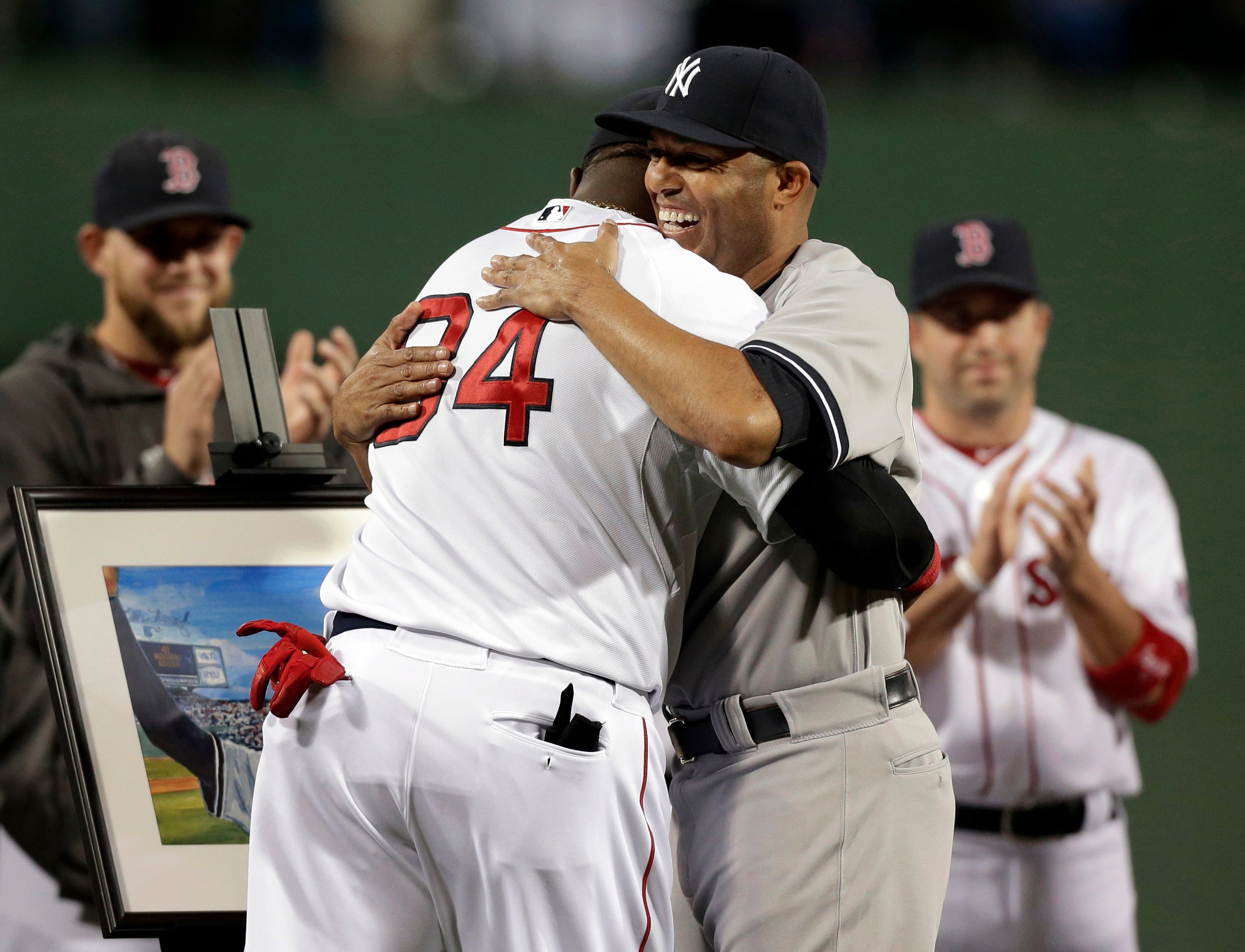 Boston Red Sox Honor New York Yankees Closer Mariano Rivera At Fenway Park