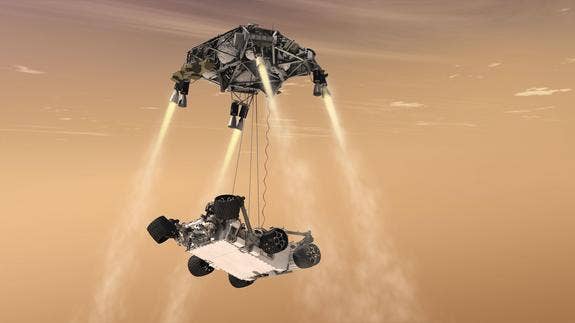 Naser Mars Rover Despite Risk, Experts Bet on New Mars Rover's Audacious Landing Plan ...