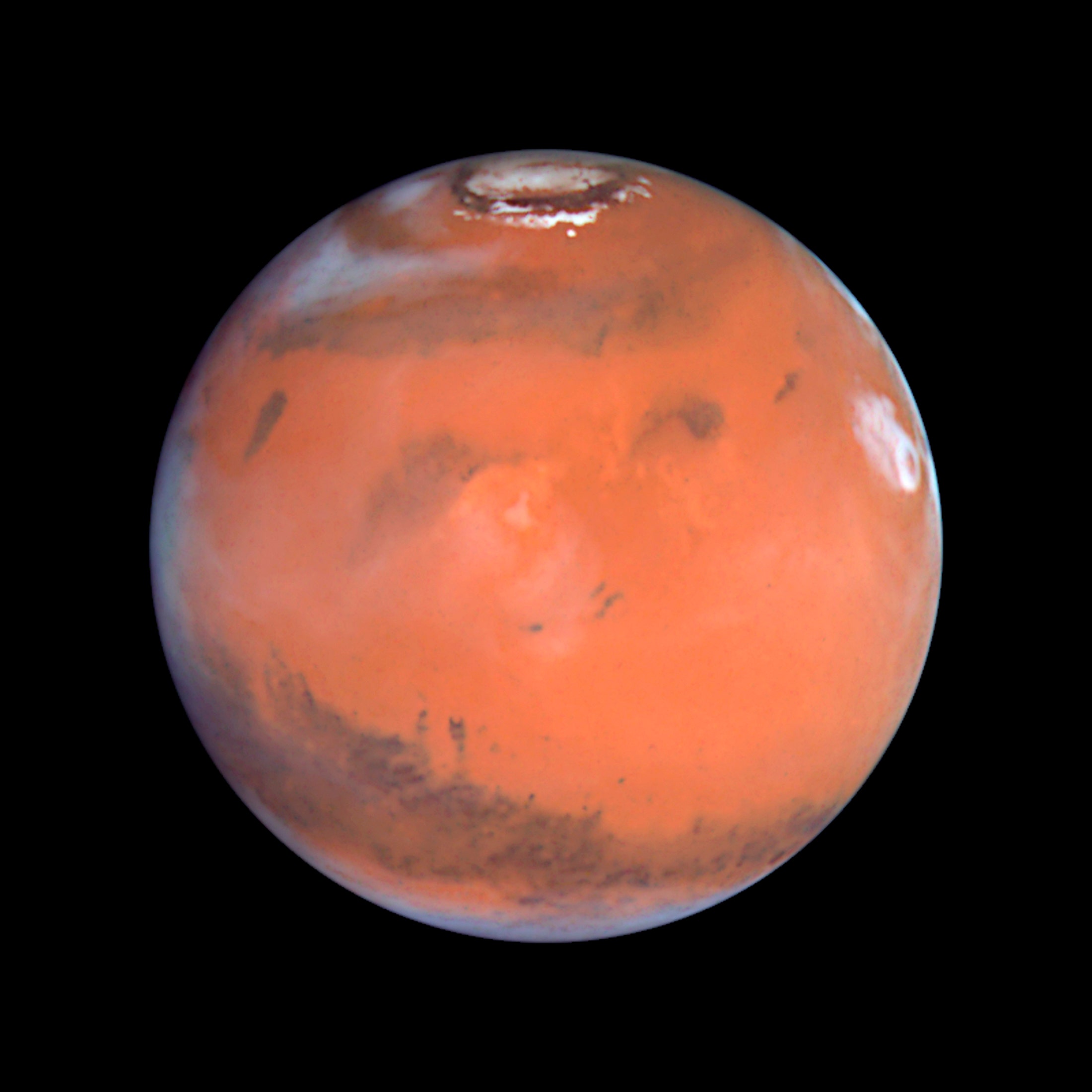 Марс в телескоп Хаббл