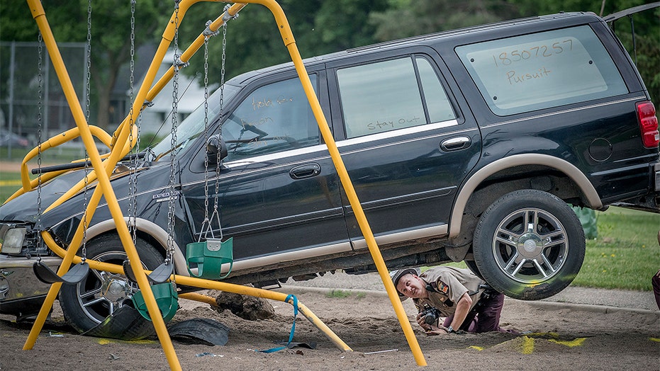 Child in critical condition after police chase ends in playground crash ...