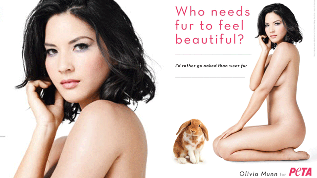 Olivia Munn Nude Peta Ad Unveiled Photo Nude Olivia Munn Sexiz Pix