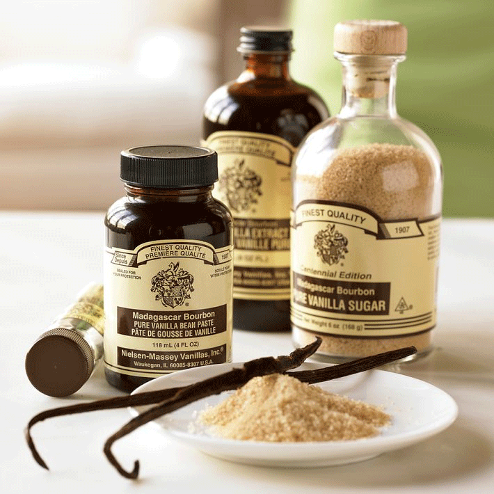 Nielsen-Massey Madagascar Bourbon pure vanilla extract from Williams-Sonoma is shown in this image.
