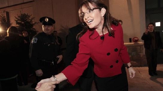 Nov. 23: Sarah Palin greets supporters at a book-signing in Alabama. (AP)