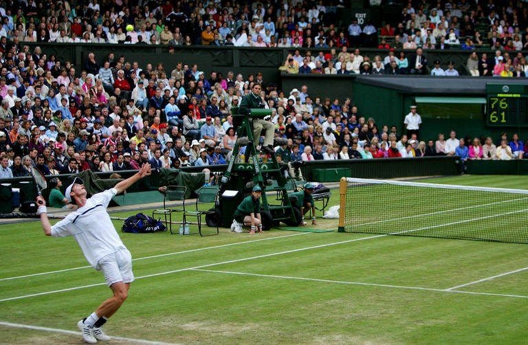 Murray tetap tenang di tengah panasnya sejarah Wimbledon