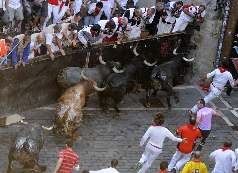 Pamplona bull-running festival ends after 50 sent to hospital | Fox News