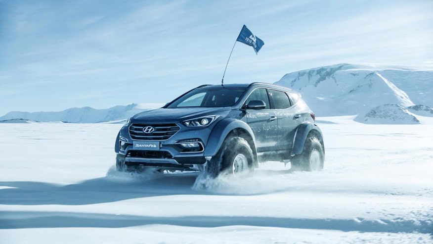 Shackleton descendant conquers South Pole...in a Hyundai Santa Fe