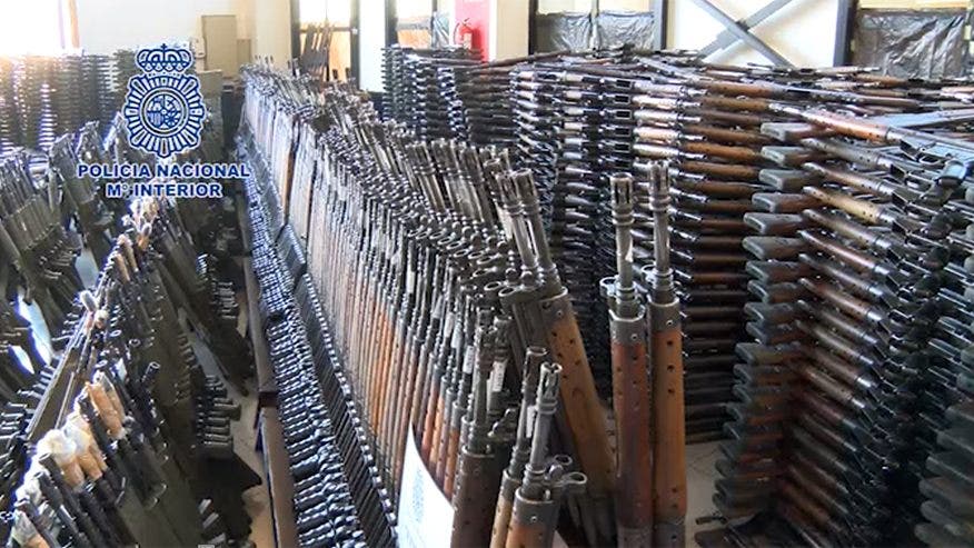 Huge cache of weapons destined for terrorist groups seized in Spain ...