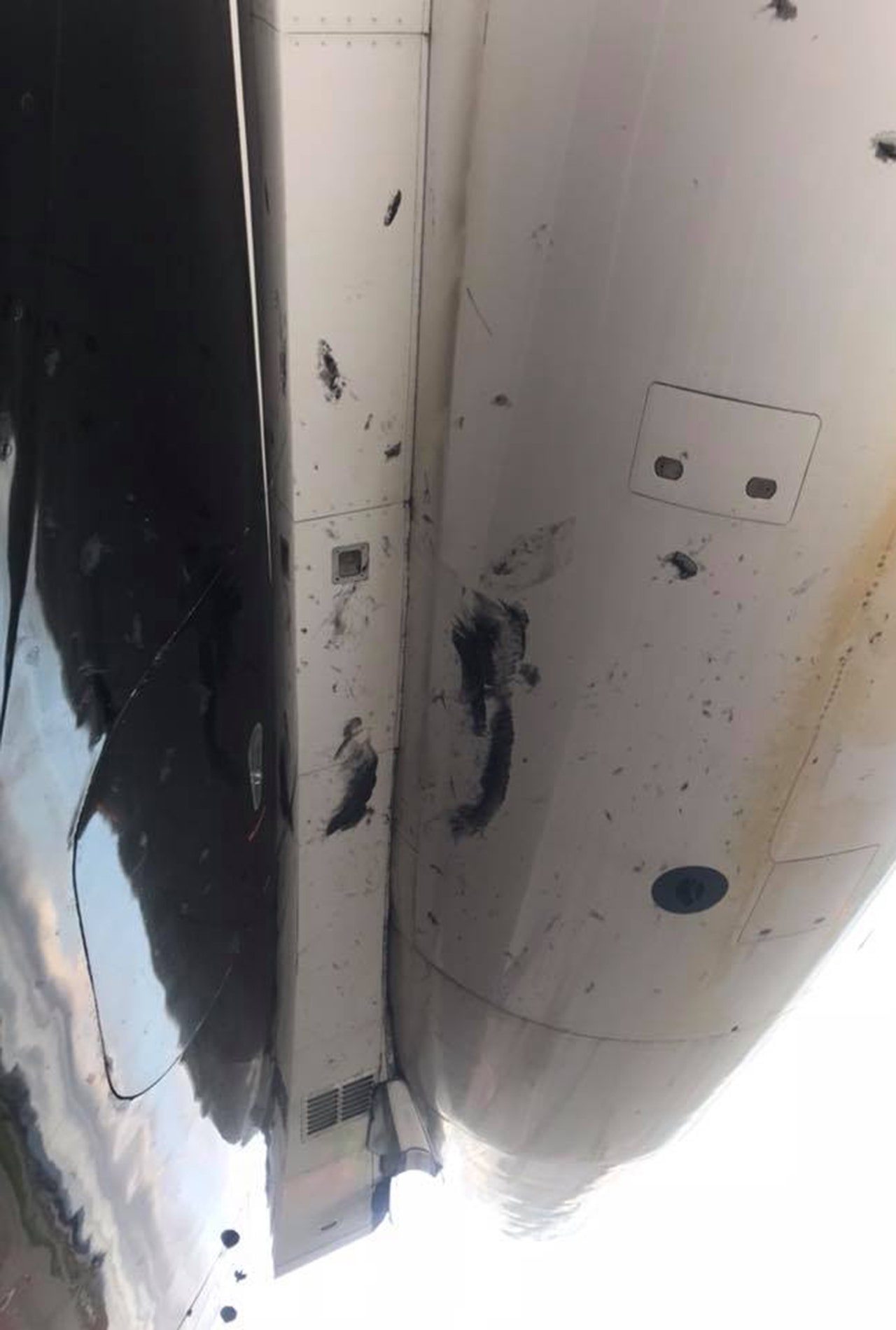 Photos Of Plane Carrying Post Malone Reveal Severe Damage After Emergency Landing Fox News