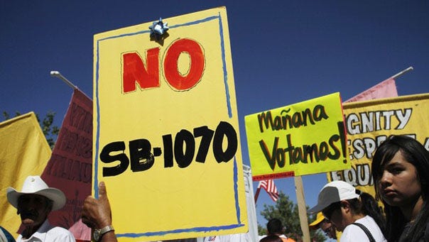 Mexico Joins Suit Against Arizona S Immigration Law Citing Grave   Protest Phoenix1070 052910 