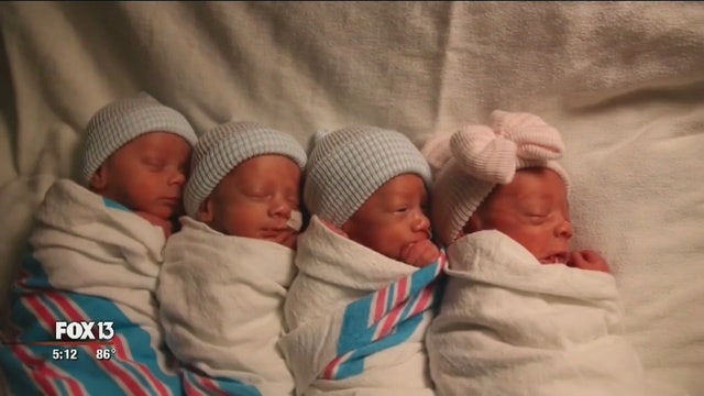 Florida Couple Welcomes Naturally Conceived Quadruplets | Fox News