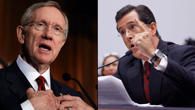 Sen. Harry Reid failed to get enough votes for the DREAM Act while Stephen Colbert delivered a performance that overshadowed AGJobs bill he supports. (AP)