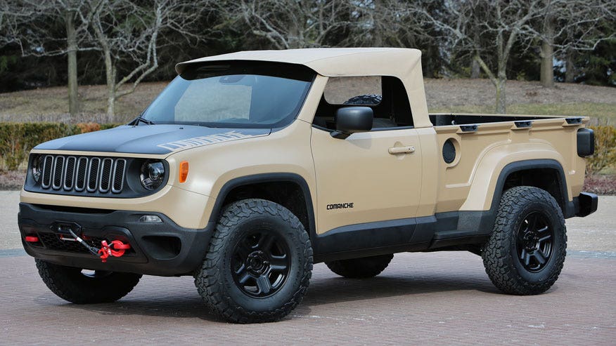 New Jeep Comanche is a small hauler