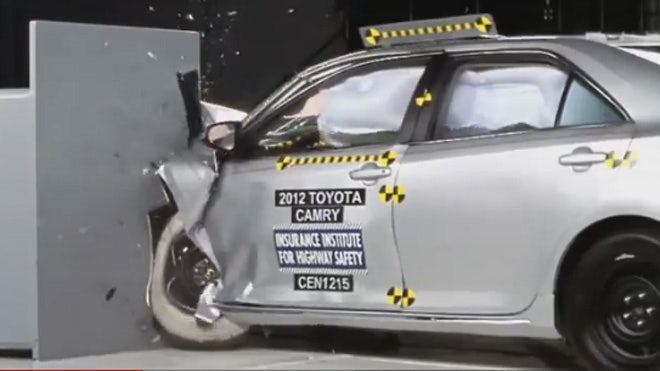 Toyota's Camry performs poorly on new crash test