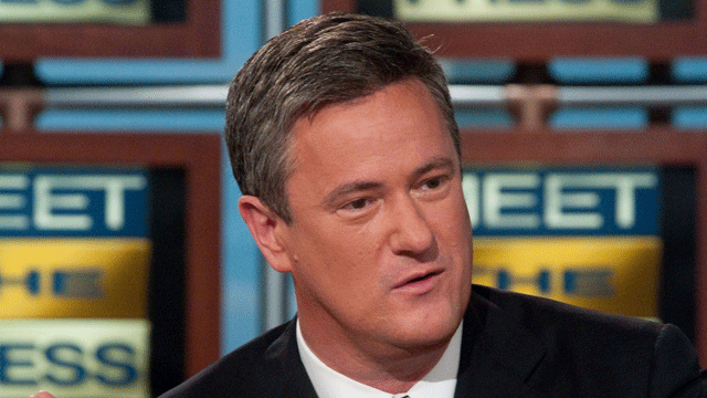 In this April 3, 2009 file photo originally released by NBC, Joe Scarborough, host of MSNBC's "Morning Joe" right discusses the future of the Republican party on NBC's "Meet the Press" in Washington. (AP)