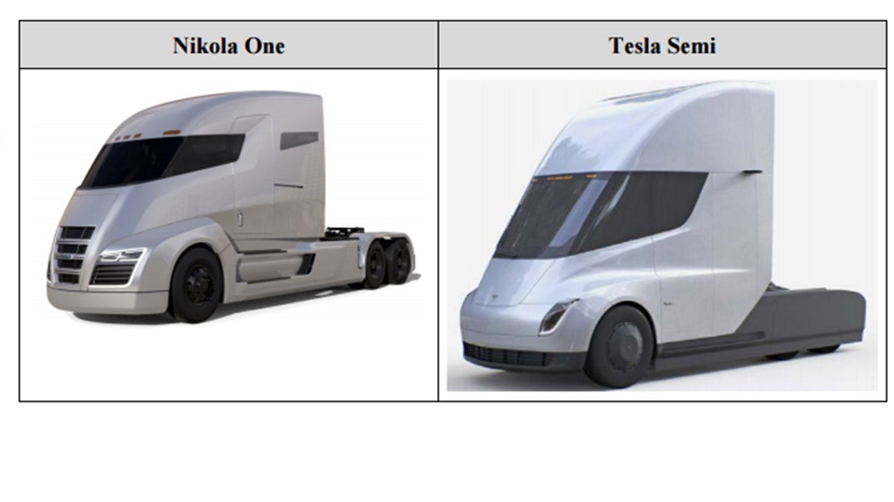 Tesla accused of copycat semi truck design in $2 billion patent lawsuit