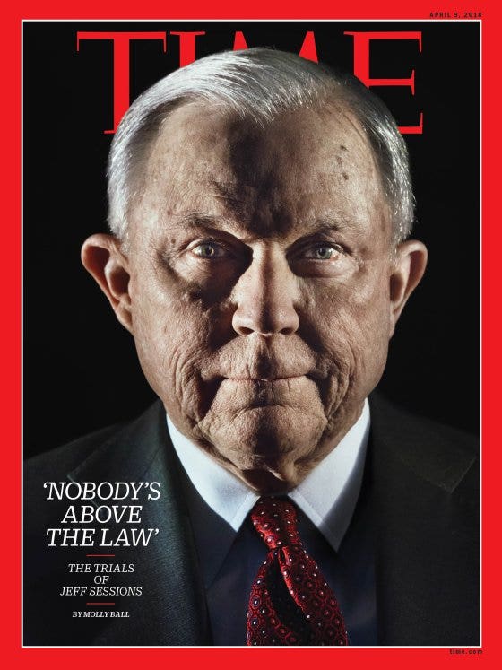 Time Magazine Presents ‘Scary’ Photo of Jeff Sessions