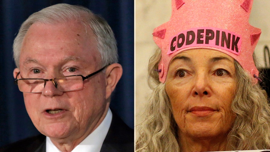 Code Pink Owner Justice Department drops case against Code Pink protester who laughed ...