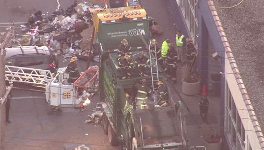 Philadelphia man in critical condition after getting stuck in garbage ...