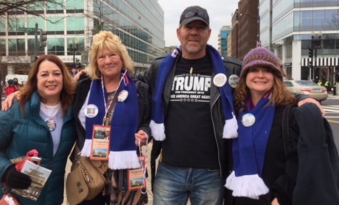 Trump supporters from across country cheer 'outsider' taking charge ...