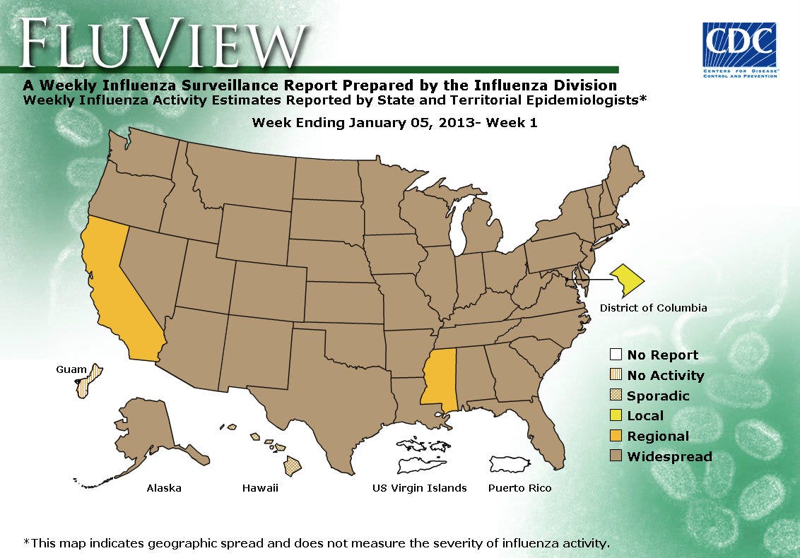 A snapshot of influenza activity in all 50 states Fox News